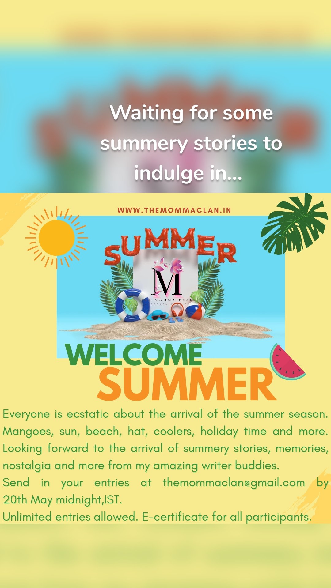 Waiting for some summery stories to indulge in... 