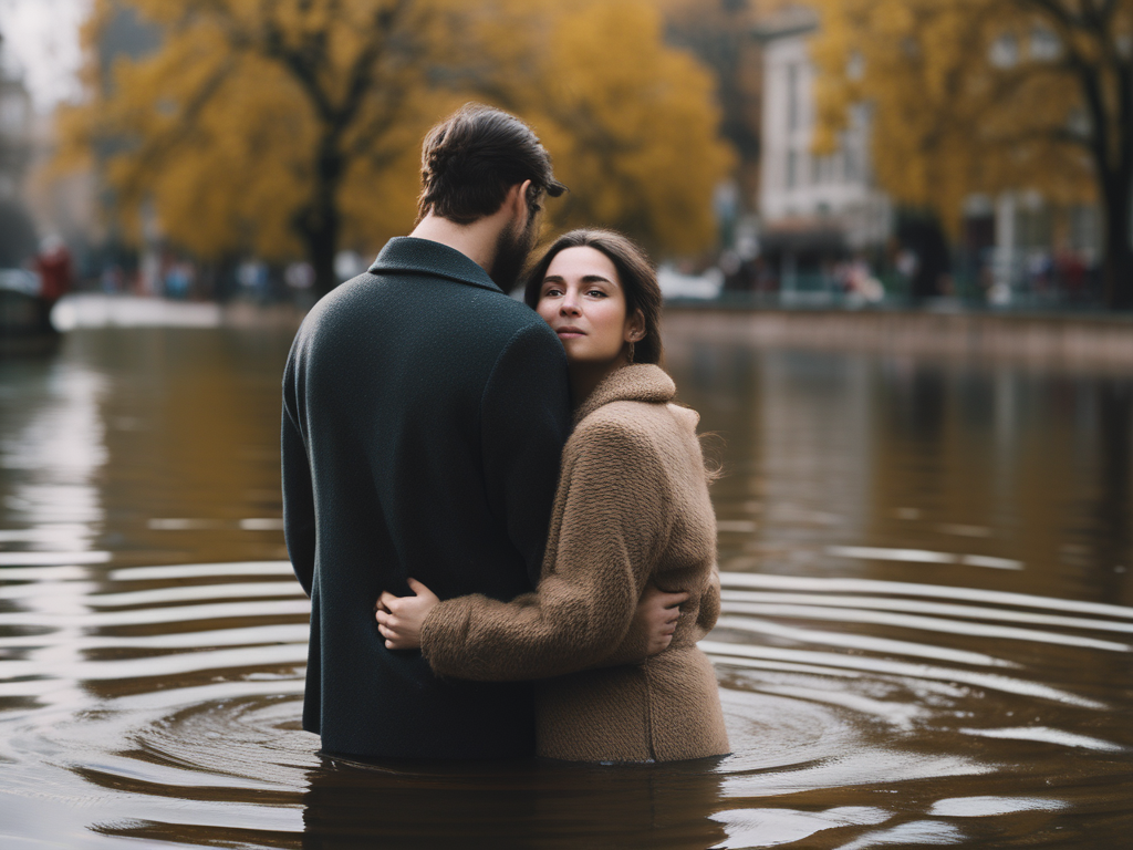 Love blossomed at death-defying moment