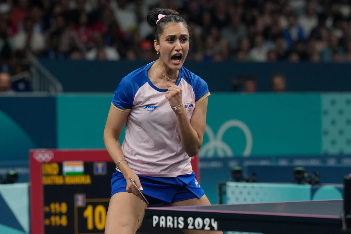 Manika Batra creates history by becoming the first Indian table tennis player to reach singles pre-quarterfinals (Round of 16) at the Olympic Games with a fluent 4-0 win over world number 18 and home favourite Prithika Pavade