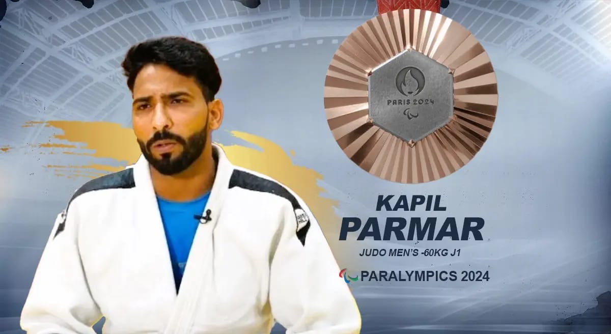 Kapil Parmar Wins Historic Judo Bronze, Securing India’s 25th Medal