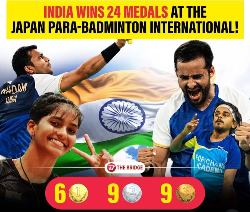Triumph in Tokyo: Indian Para-Shuttlers Shine at Japan Para-Badminton International&nbsp;2024