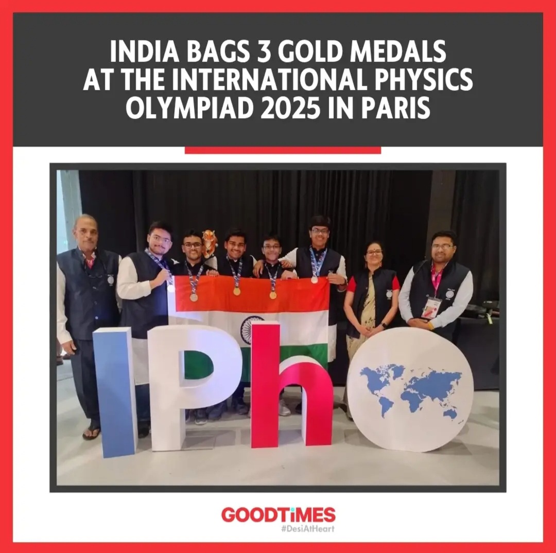 India Shines with 3 Gold and 2 Silver Medals at the International Physics Olympiad 2025