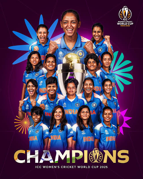 India Creates History: Women in Blue Lift Their First-Ever World Cup Trophy
